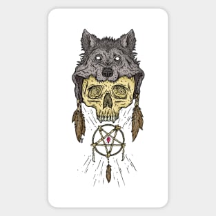 Wolf Skull Sticker